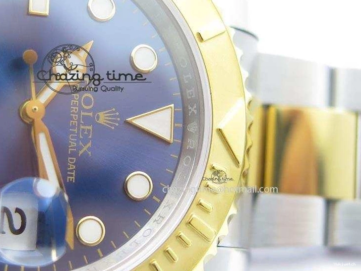 Yacht-Master Edition 116622 SS Bracelet YG Blue Best Dial JF A2836 On 0115